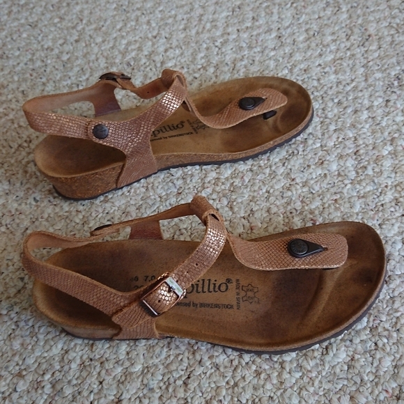 Papillio by Birkenstock Ashley Metallic Wedge Sandal size 39.5 - Picture 2 of 14